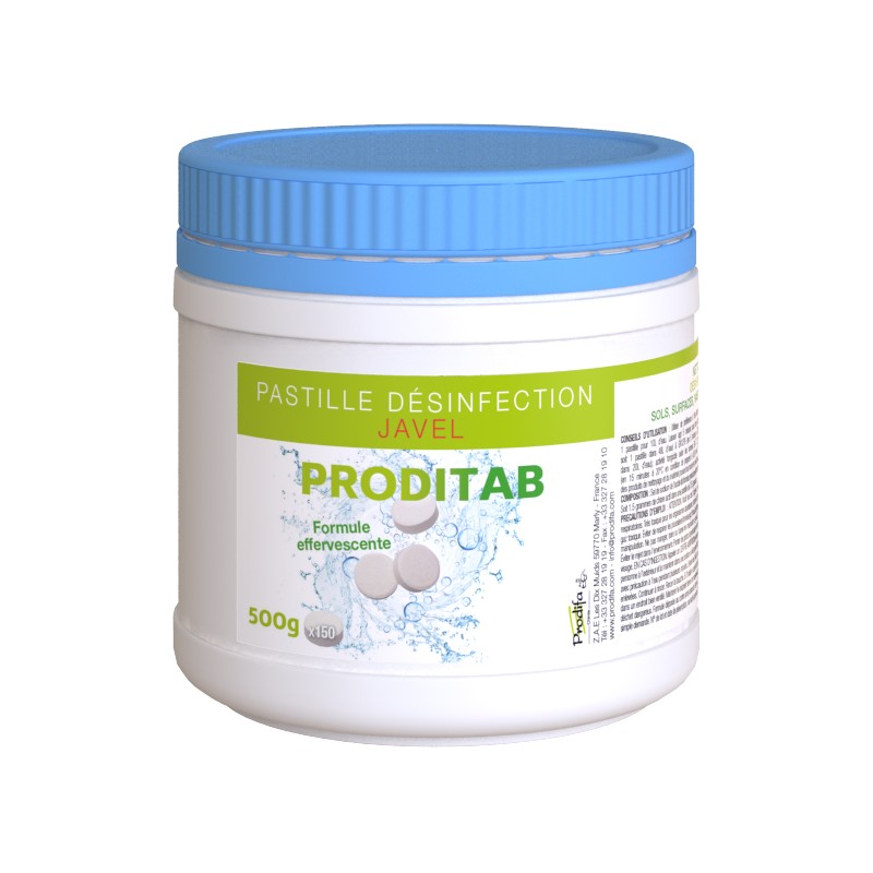 COMPRIMES CHLORE 500G X150