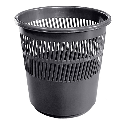 CORBEILLE PLEINE ECO 14L NOIR