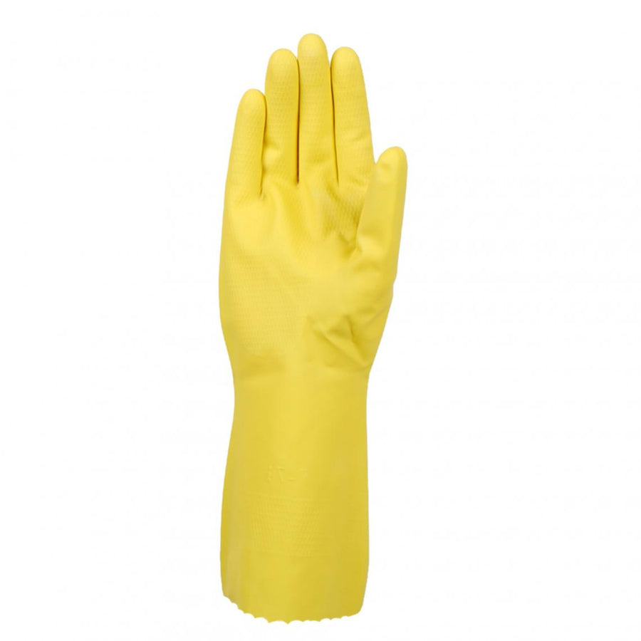 GANTS LATEX JAUNE FLOQUE 240 T8/9