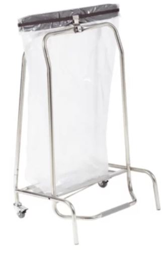 POUBELLE PORTEFEUILLE 110L INOX