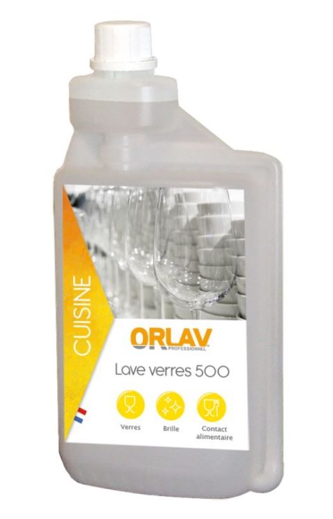 LAVE VERRES 500 FLACON DOSEUR 1L