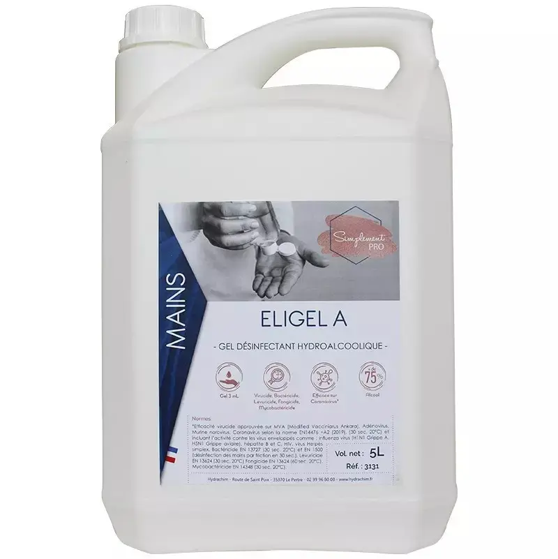GEL HYDROALCOOLIQUE ELIGEL 5L