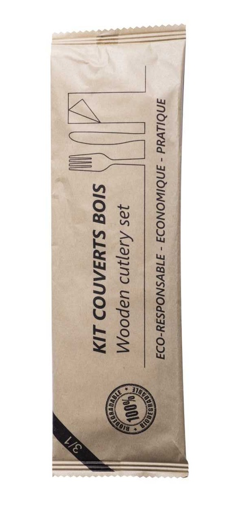 KIT COUVERTS BOIS 3 EN 1 X250