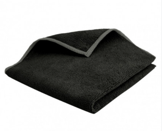 LAVETTE MICROFIBRE BOUCLEE 38X38 NOIRE x5