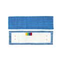 FRANGE MICROFIBRE LANGUETTE POCHE ET OEILLET BLEU 40CM