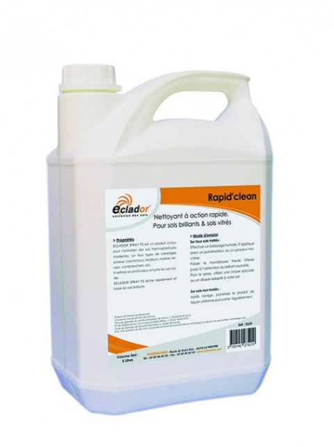 DETERGENT NEUTRE RAPID CLEAN SOL BRILLANT - 5L