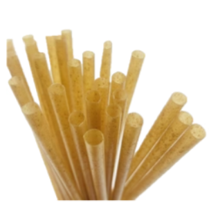 PAILLE FIBRE VEGETALE BIODEGRADABLE 14CM DIAM 6  x5000