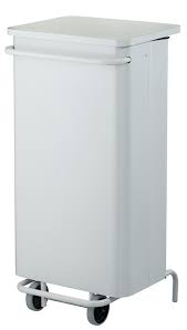 CONTENEUR METAL BLANC 110L